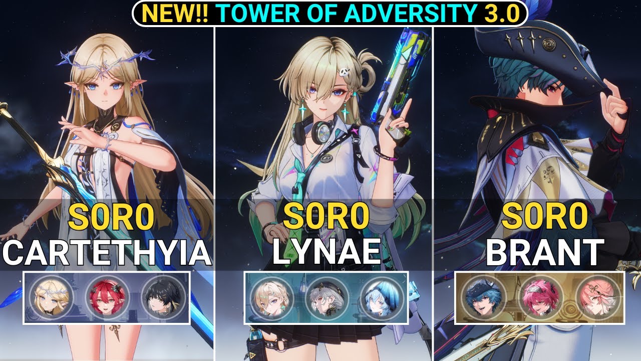 NEW TOA RESET! S0R0 Cartethyia & Lynae & Brant Showcase | NEW! TOA Wuthering Waves 3.0