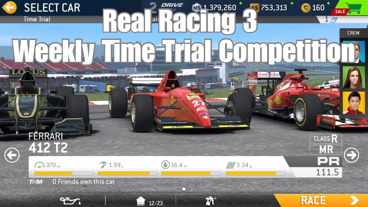 Real Racing 3 Weekly Time Trial Competition