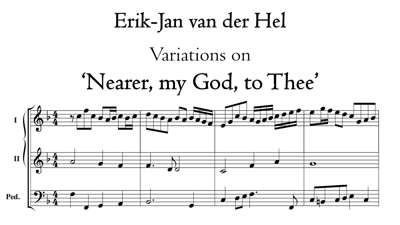 Van der Hel - Variations 'Nearer, my God, to Thee' - Bätz organ, Dom Utrecht, Hauptwerk