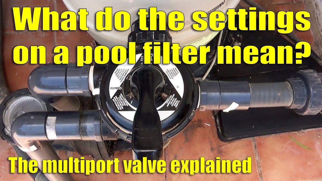 What do the settings on a pool filter mean? Multiport valve explained.