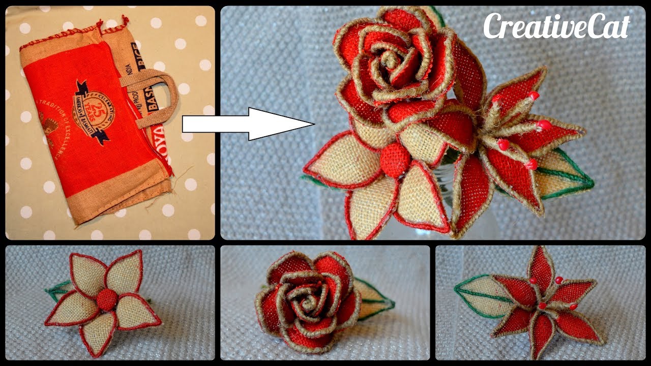 Jute/Burlap Flowers for Crafting