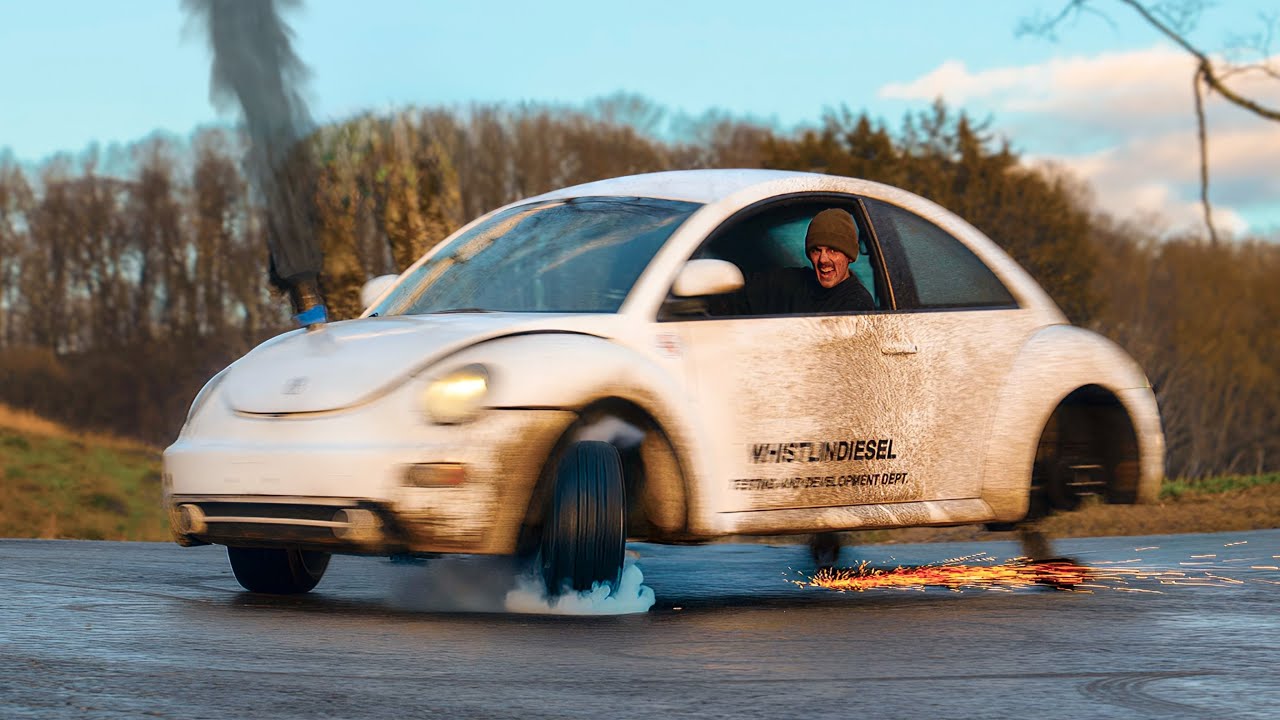 Volkswagen Beetle Does 240mph Cyclones Until it Blows Up