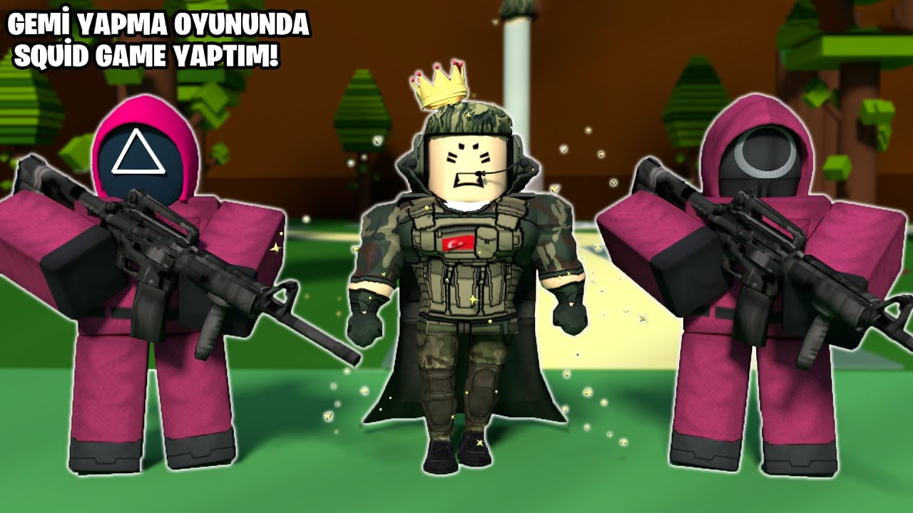 GEMİ YAPMA OYUNUNDA SQUİD GAME YAPTIM!