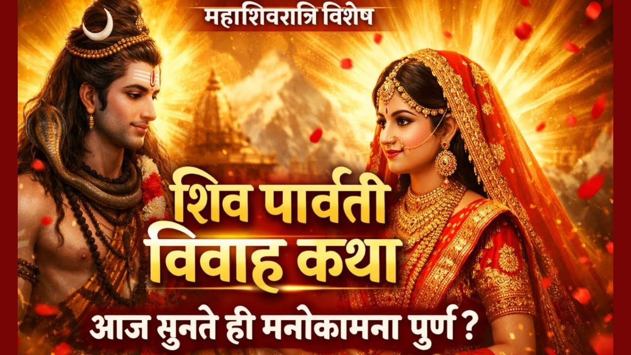 शिव पार्वती विवाह कथा | महाशिवरात्रि विशेष | आज सुनते ही मनोकामना पूर्ण? 🔱🙏 Mahashivratri Vrat Katha
