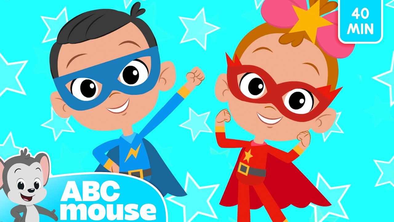 🌟 I Am A Superhero! | 40-Minute Song Compilation for Kids 🎵 | ABCmouse TV