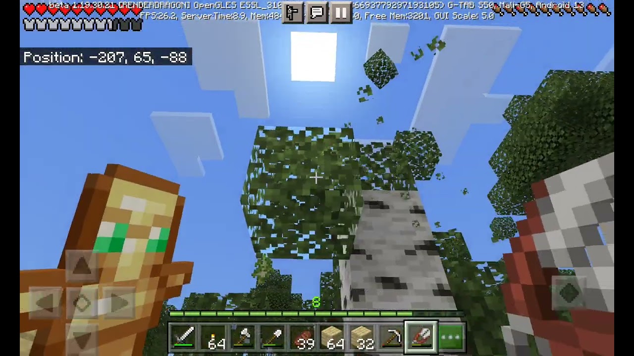 Minecraft خەریکی گەورەکردنی خانوەکەم بوم