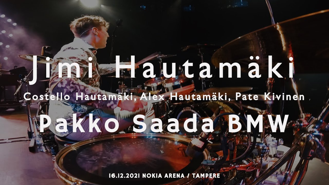 Jimi Hautamäki drumcam 'Pakko Saada BMW' / 16.12.2021 Nokia Arena