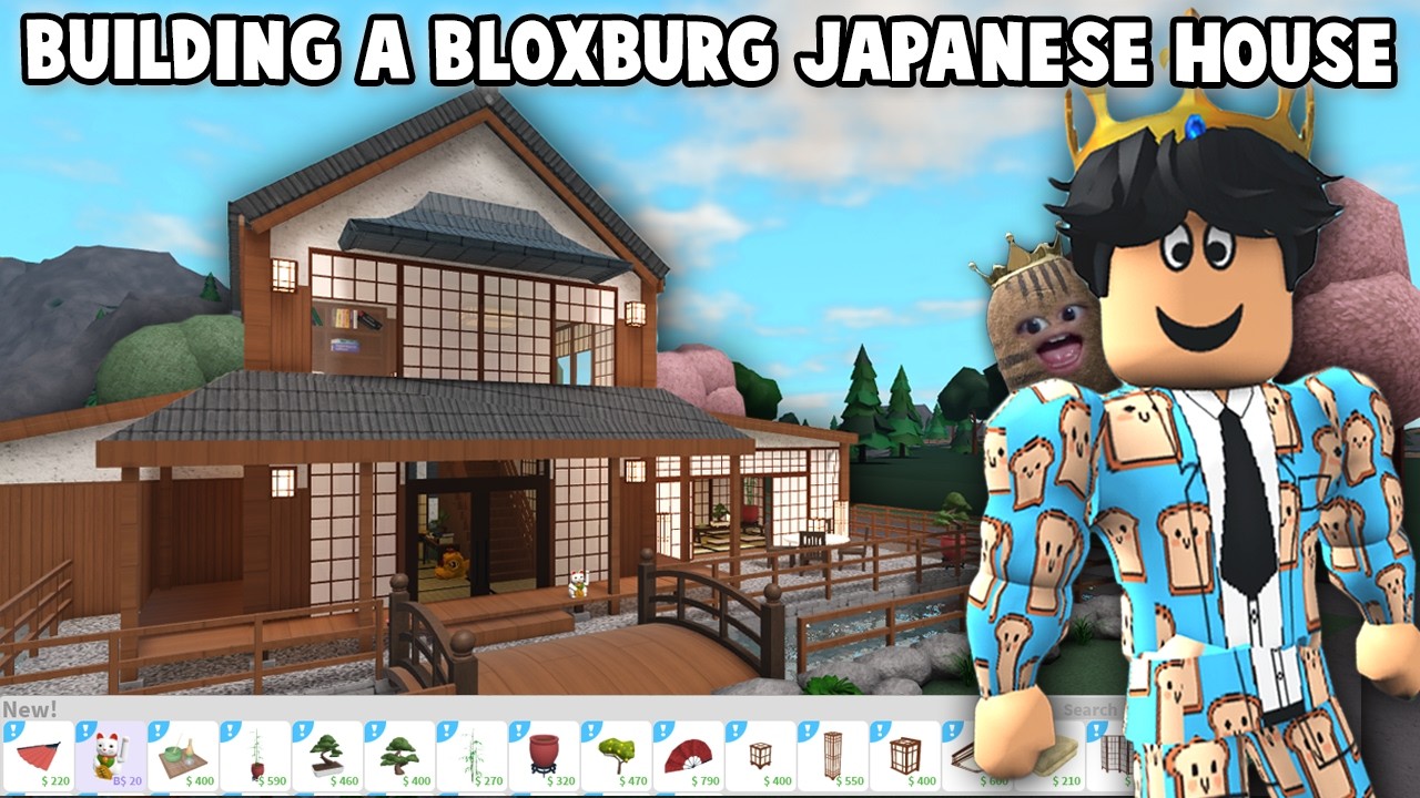 BUILDING a BLOXBURG JAPANESE HOUSE with NEW EASTERN ASIAN UPDATE ITEMS...