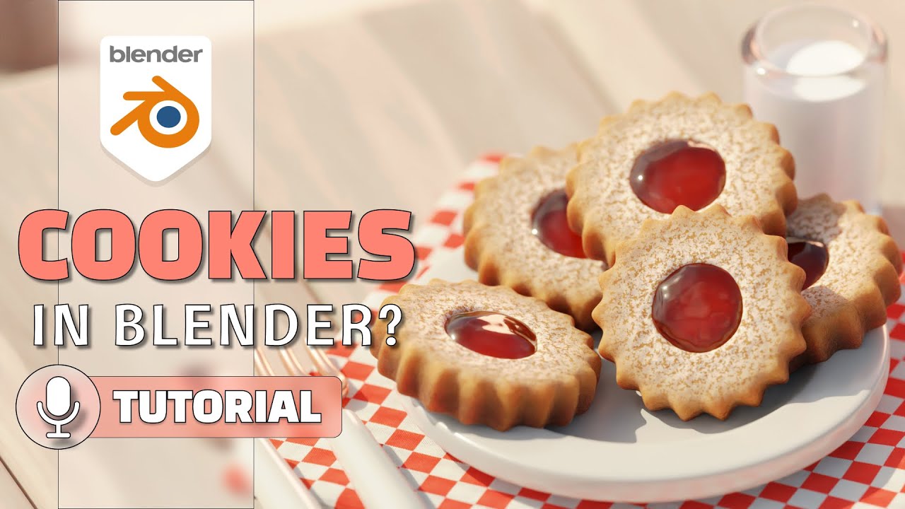 Let's create a delicious cookie in Blender! Step by step tutorial!