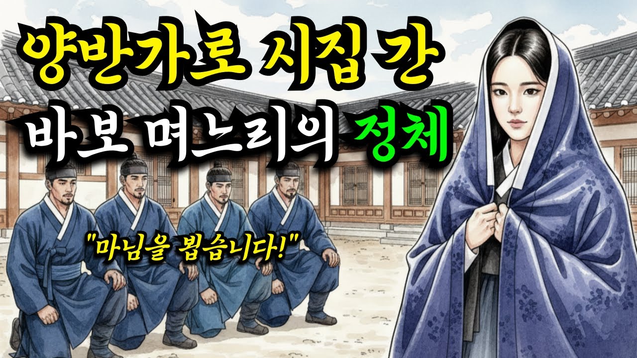 바보 며느리라 불린 그녀 |실은 청의 ㅇㅇㅇ의 이중정체?| 야담·민담·전설·설화·옛날이야기·조선시대이야기·재미있는이야기