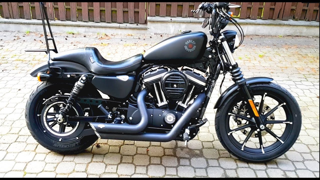 Iron 883 sportster 2019 Vance & Hines exhaust sound v&h vs stock