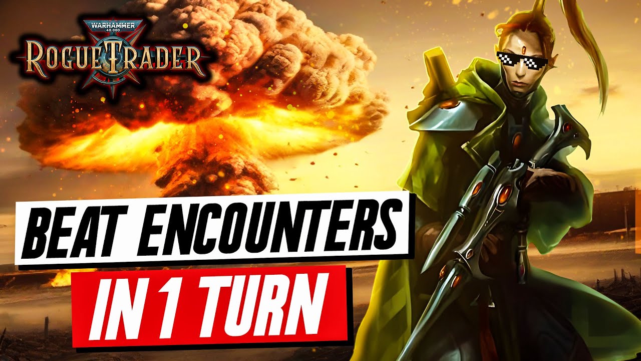 WH 40K Rogue Trader DESTROY battles in ONE ROUND! Full COMBAT BATTLE  example, Strategy and Tips