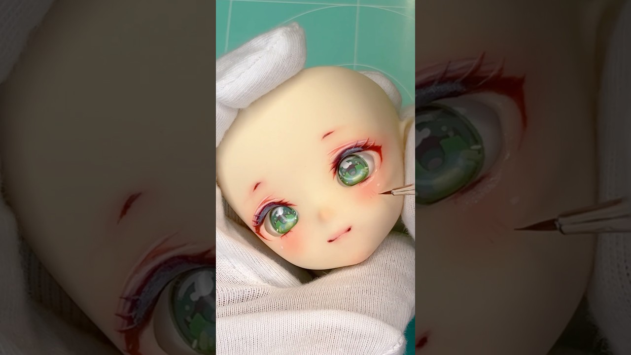 時節姫、香香リペイントしてみた！(Lucky Doll)#bjdmakeup #doll #bjd #dollmakeup #ドール #ブラインドドール #ドールメイク