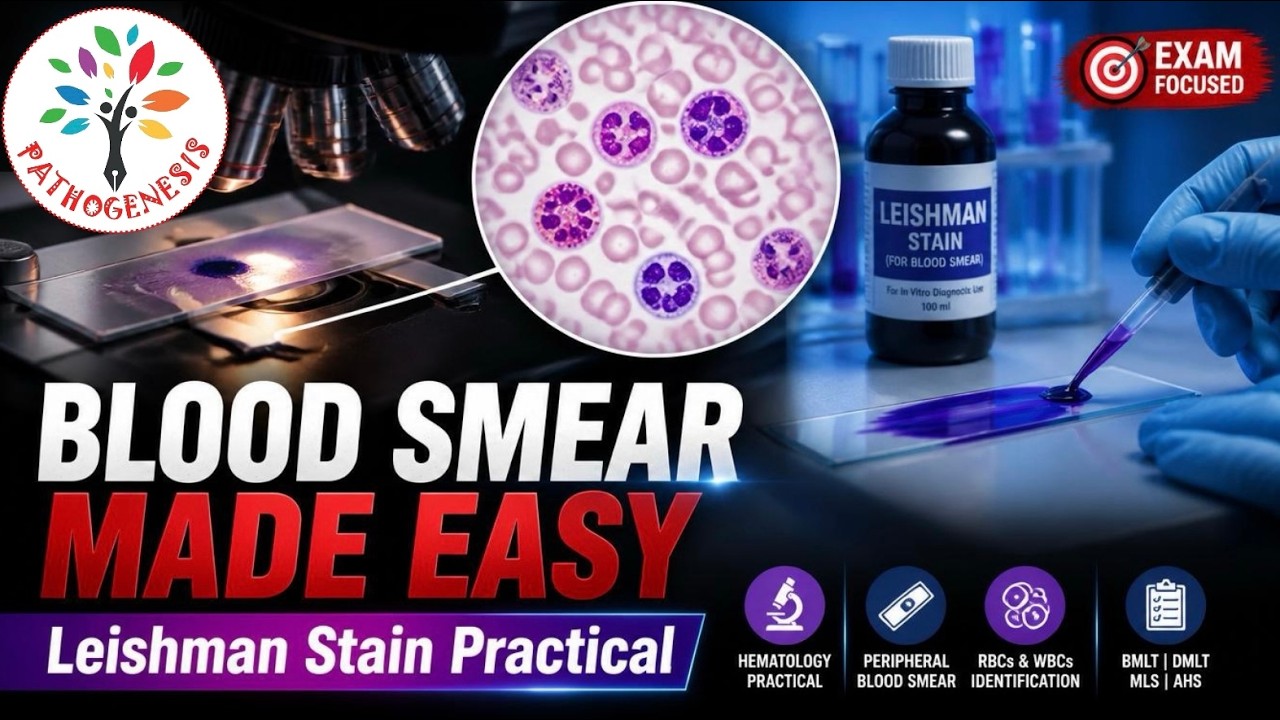 Blood Smear and Leishman's stain ll #PATHOGENESIS ll #PBF #Barman_Sir