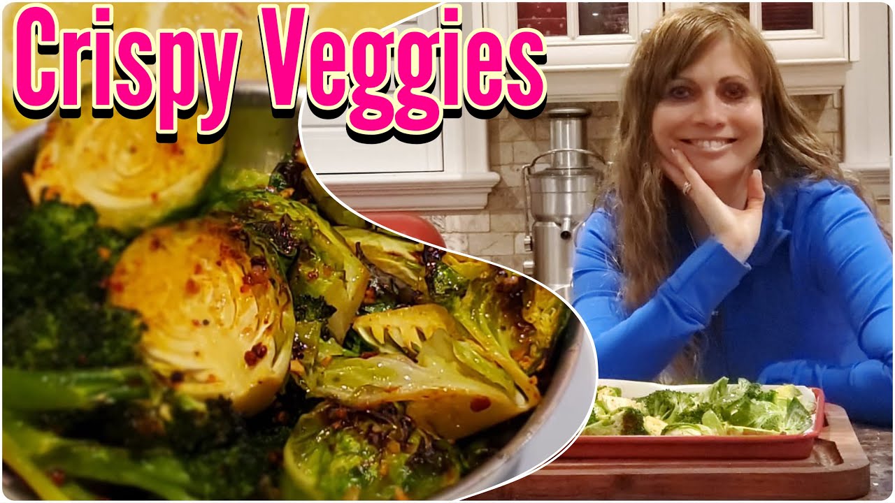The Best Way To Make Crispy Brussels Sprouts & Broccoli 🥦
