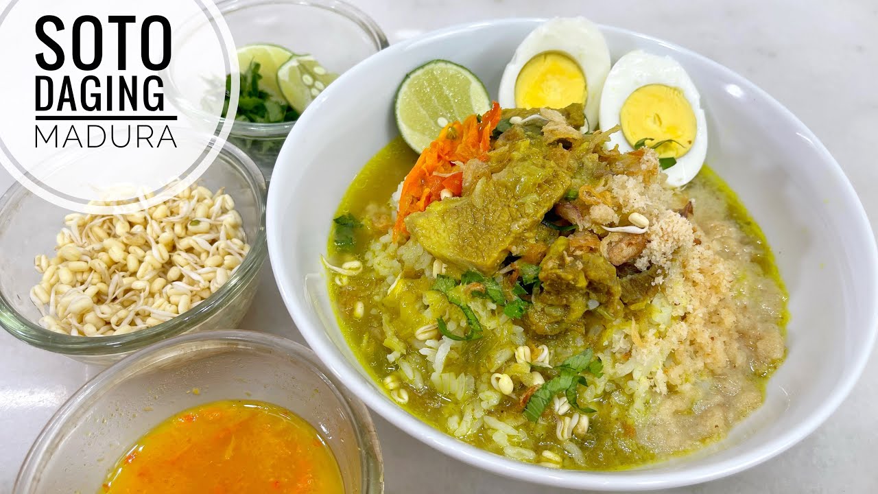 SOTO DAGING MADURA KUAHNYA SEGAR ENAK DIJAMIN BIKIN KETAGIHAN 😍