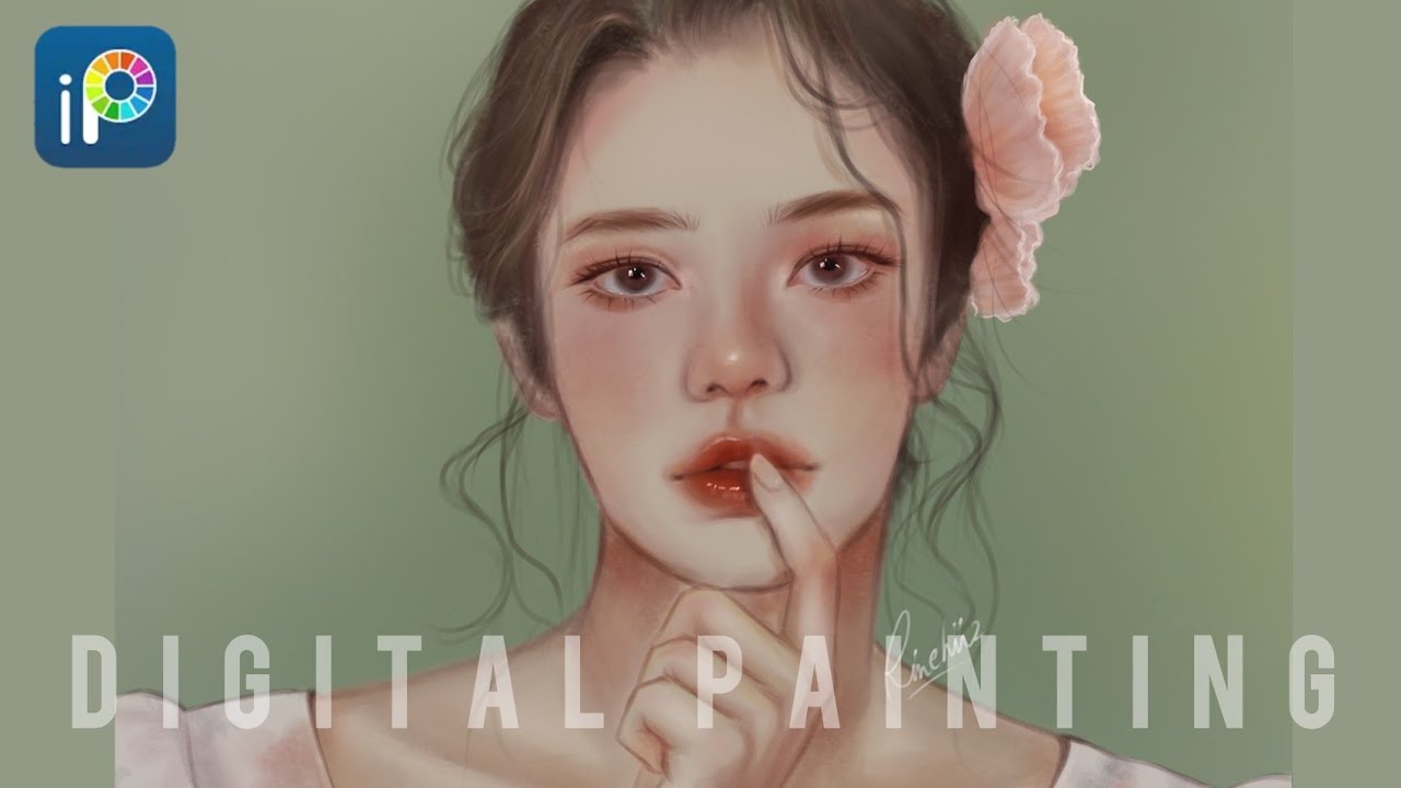 Digital Portrait painting process🖌 [ ibisPaintx ]