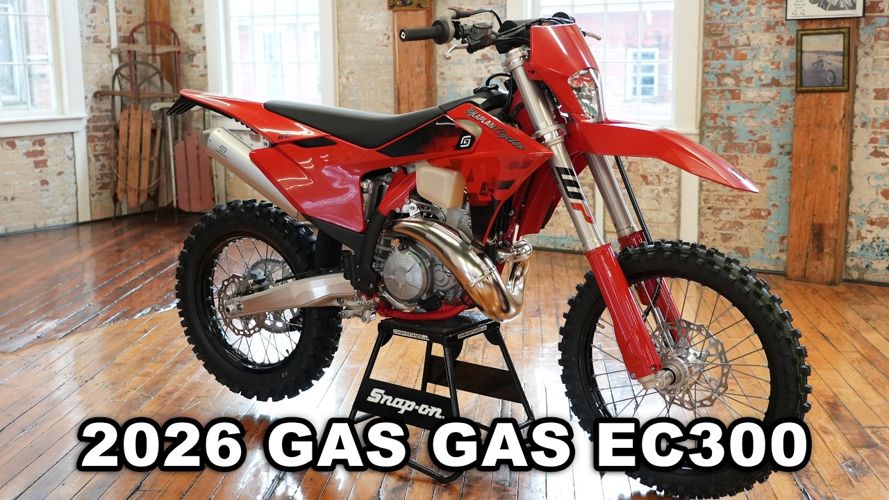 ВЕЛИКОЛЕПНЫЙ НОВЫЙ ГАЗОВЫЙ МОТОЦИКЛ GAS EC300 С 2-ТАКТНЫМ ДВИГАТЕЛЕМ