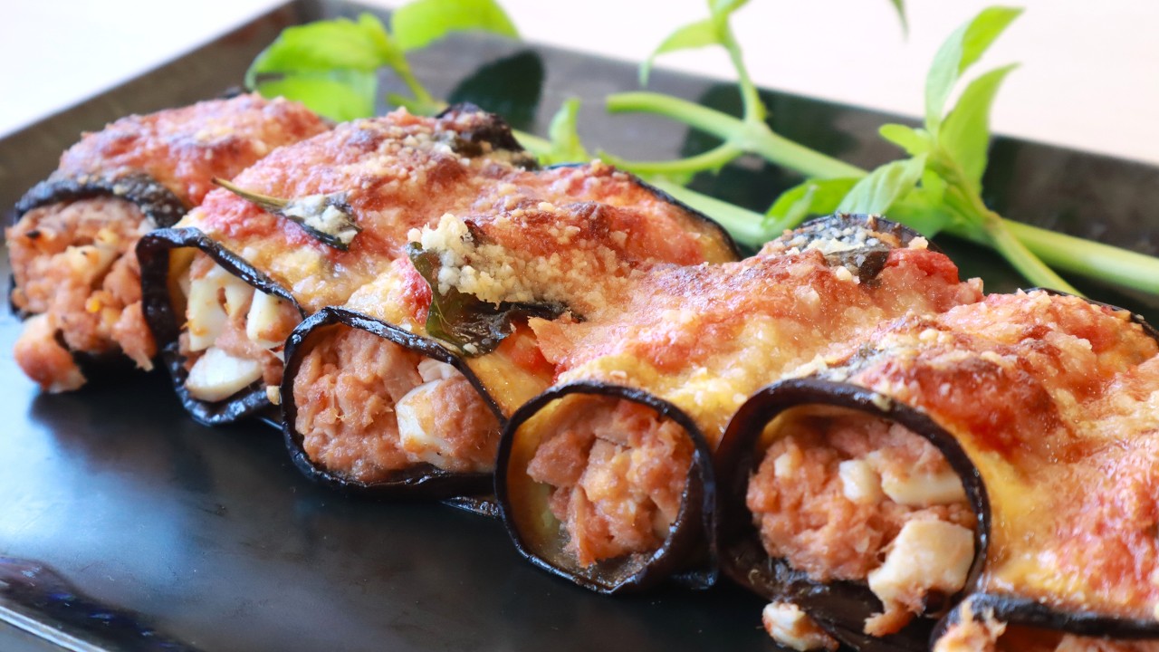 ROLLITOS DE BERENJENA RELLENA DE ATUN