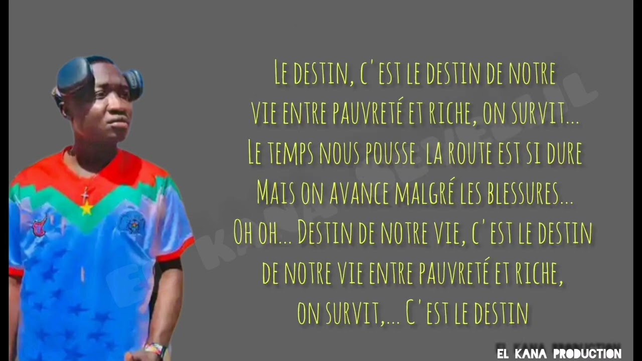 Friedwil yang,( lyrics le destin ) 