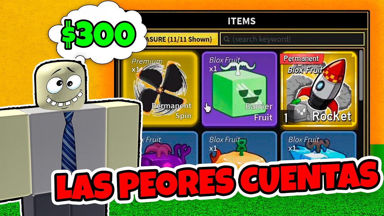 REVISE LAS PEORES CUENTAS DE TODO BLOX FRUITS!