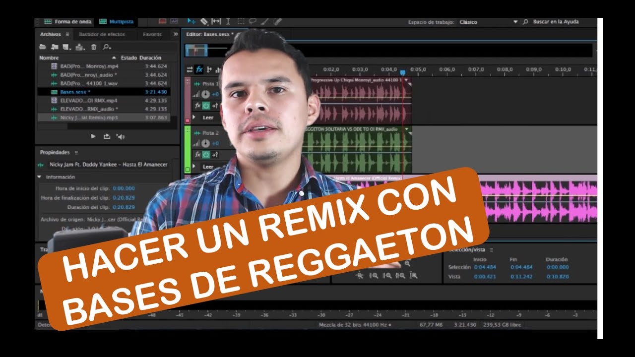 PONERLE UNA BASE A UNA CANCION Y HACER UN REMIX