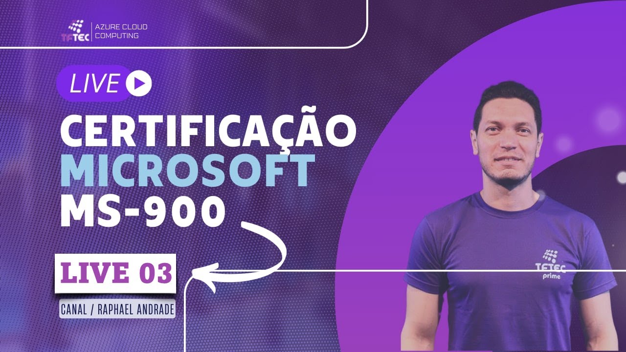 LIVE03 - Certificação Microsoft 365 MS-900 #partiunuvem