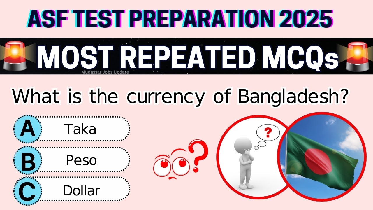 ASF Test Preparation 2025 | ASF Past Papers Mcqs | ASF Important Mcqs |ASF Corporal Test Preparation