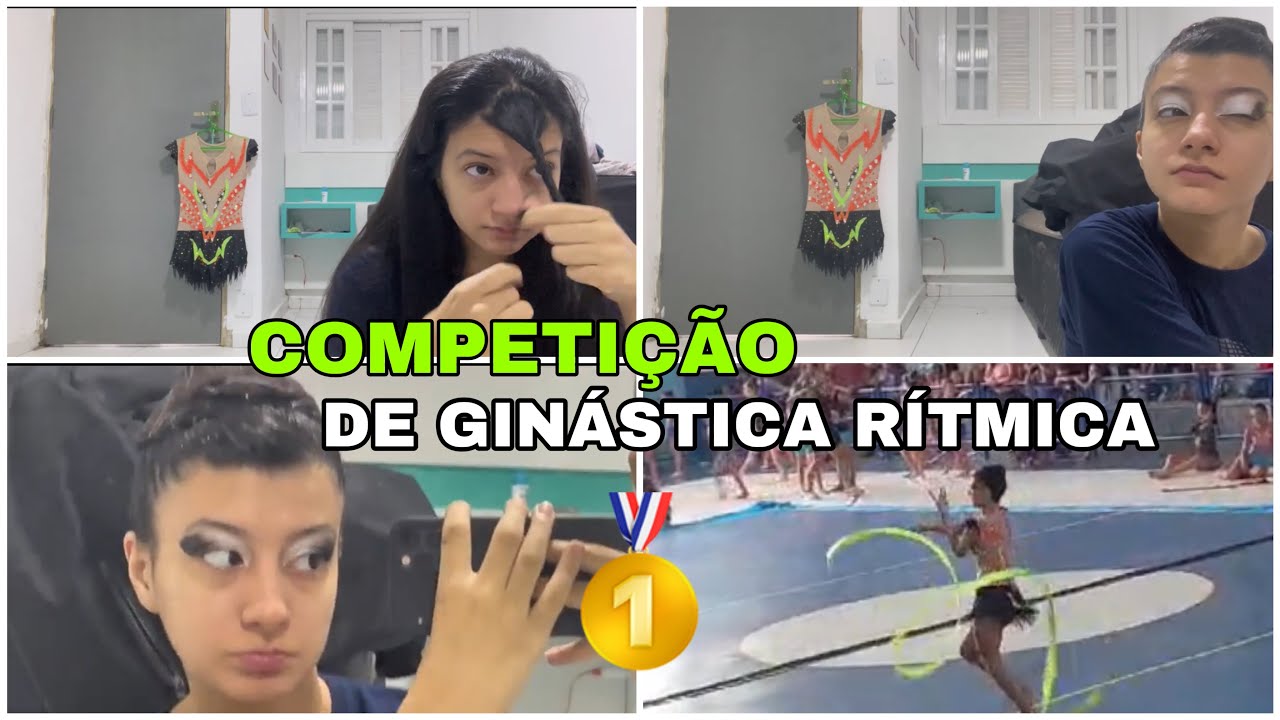 arrume-se com luvmainhaz para uma mini competição de ginástica rítmica 💙🤸‍♀️