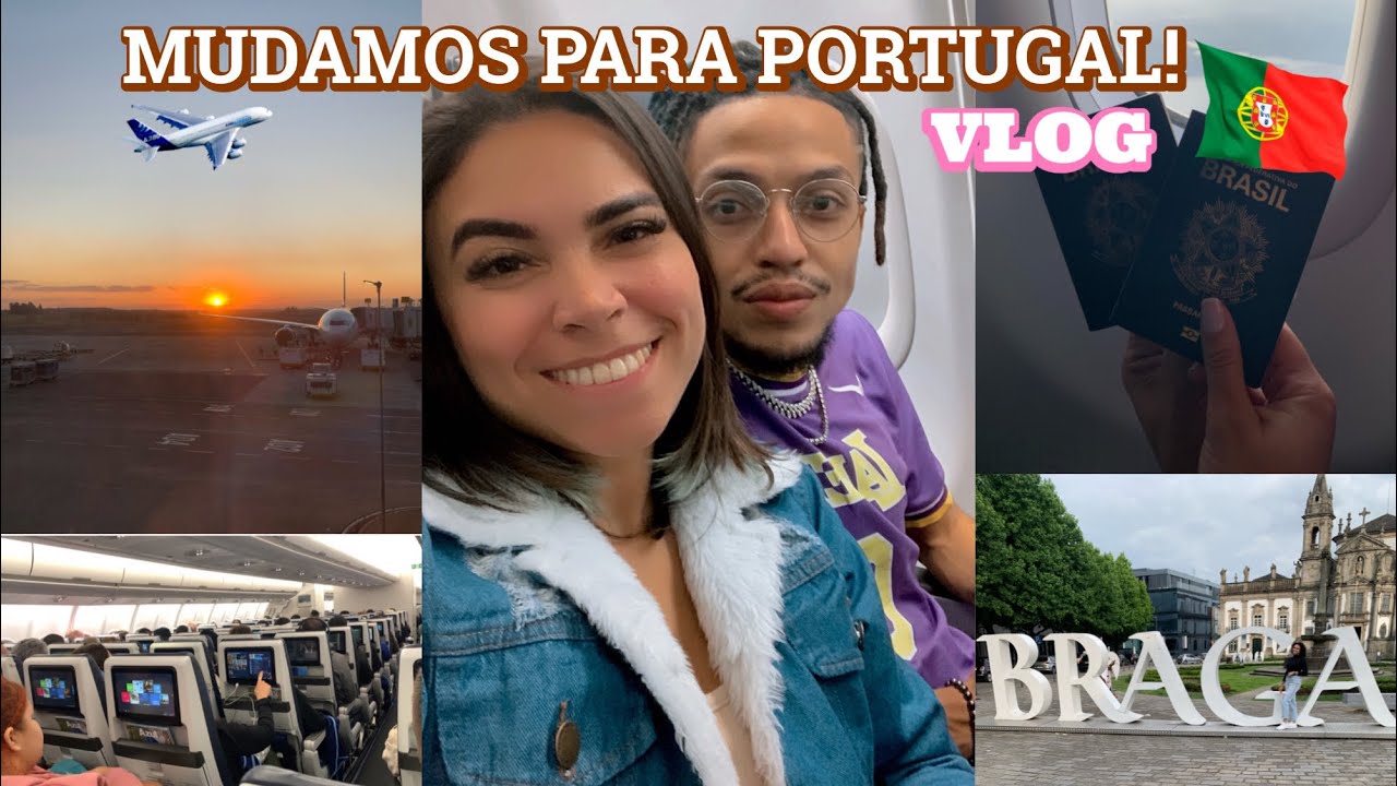MUDAMOS PARA PORTUGAL!🇵🇹 Vlog da viagem🩵