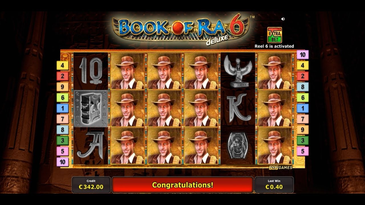 50 free spins on Book Of RA 6 Deluxe at the first spin!!