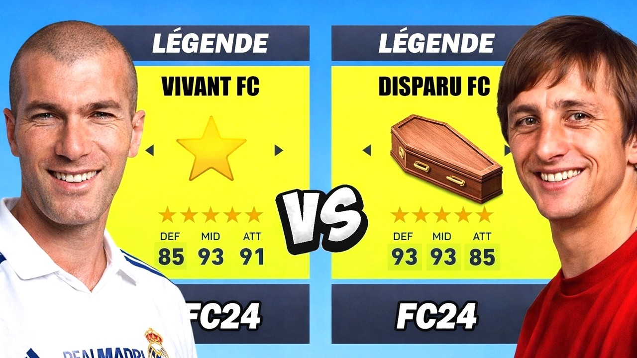 LÉGENDES VIVANTES vs LÉGENDES DISPARUES ! (Zidane, Ronaldinho, Carlos... vs Pelé, Cruyff, Yashin...)
