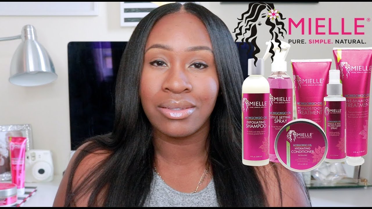 STRAIGHTENING MY RELAXED HAIR  | MIELLE ORGANICS MONGONGO OIL COLLECTION