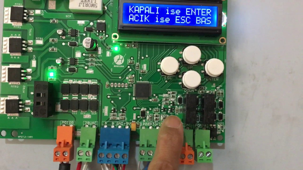 Tam Otomatik asansör kapı kontrol kartı.