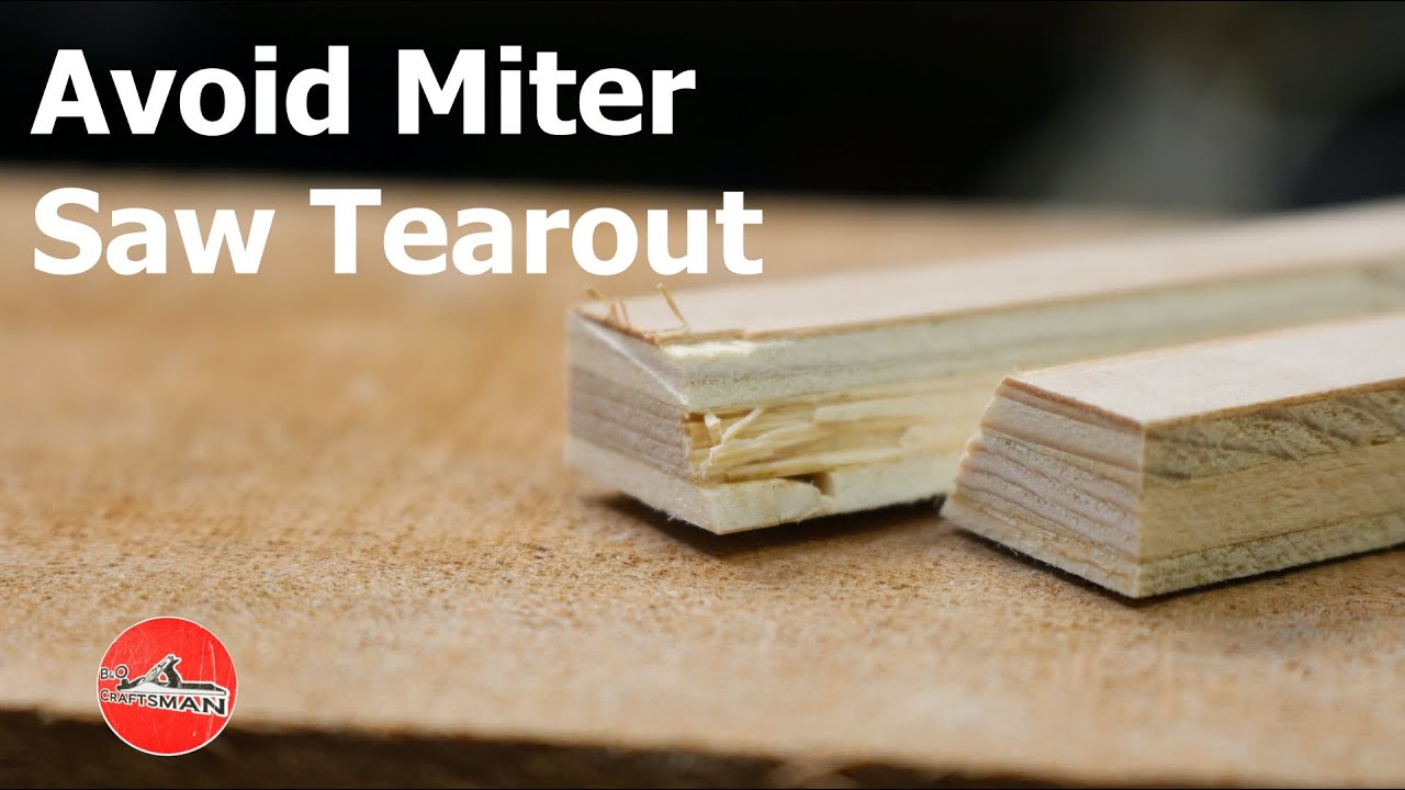 How to avoid miter saw tear-out QUICK & EASY
