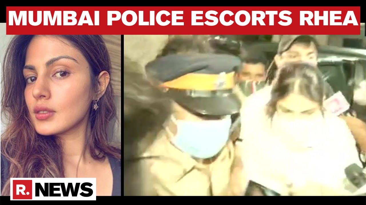 Sushant's Case: Mumbai Police Escorts Rhea Chakraborty, Brother Showik Home