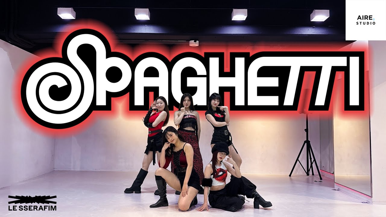 KPOPINPUBLIC|LE SSERAFIM -SPAGHETTI Dance Cover by AIRE,STUDIO(Prod.JIYEON of AIRE,)| 踊ってみた