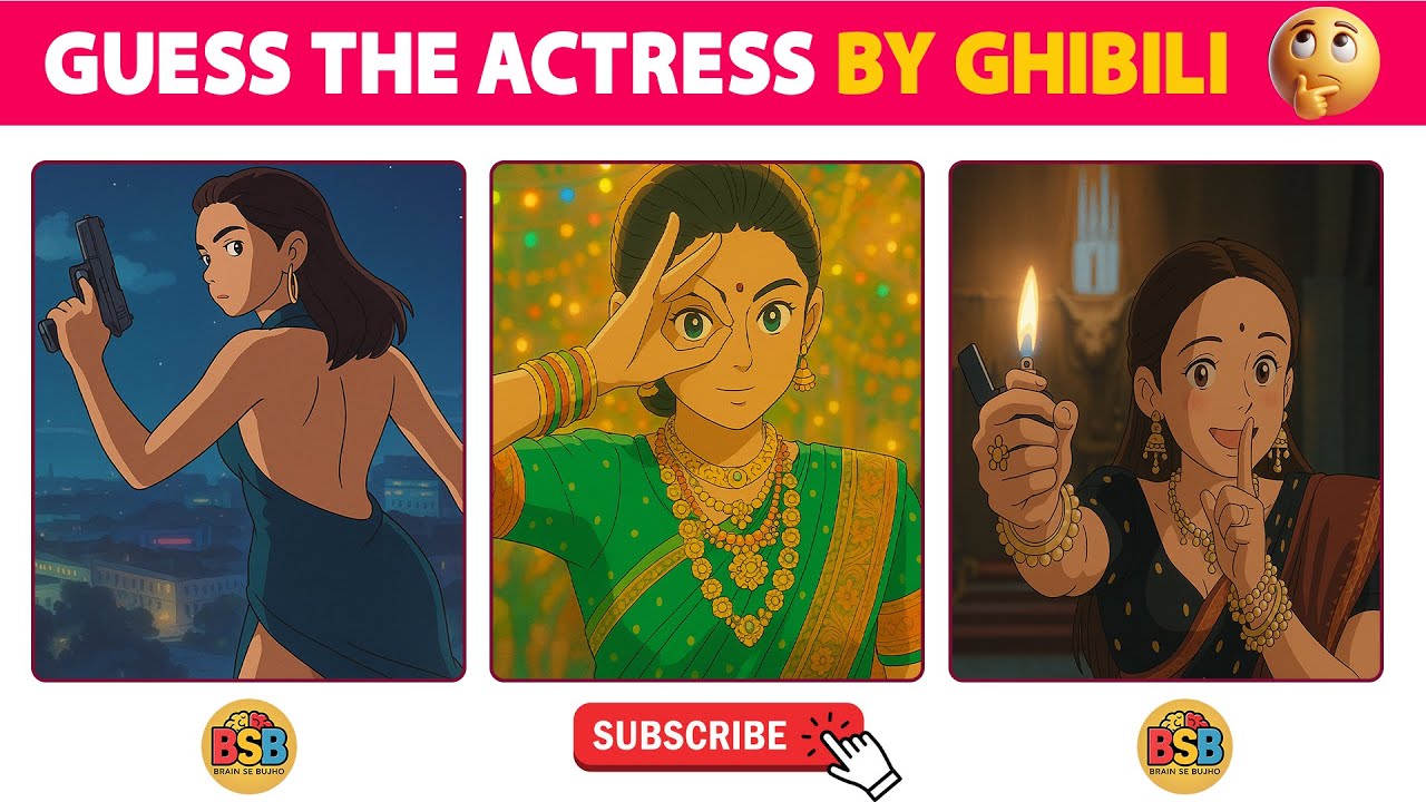 Guess the Bollywood Actress from Ghibli Art! | Only True Fans Can Score 20/20 🎨💃