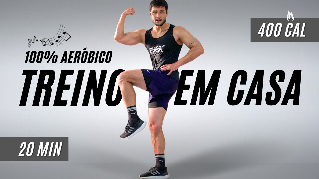 20 MIN TREINO CARDIO EM P&Eacute;, sem agachamentos, sem exerc&iacute;cios no ch&atilde;o, para perder a barriga r&aacute;pido