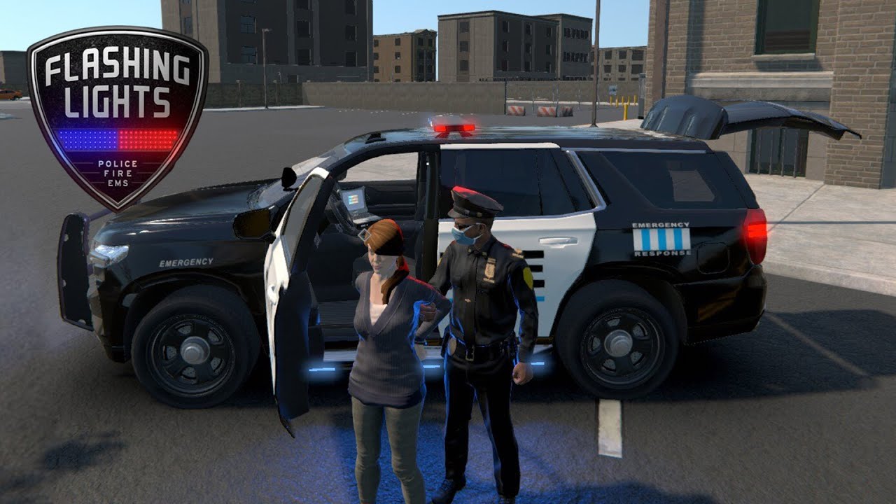 POLICE, HAUT LES MAINS! - (Flashing lights)