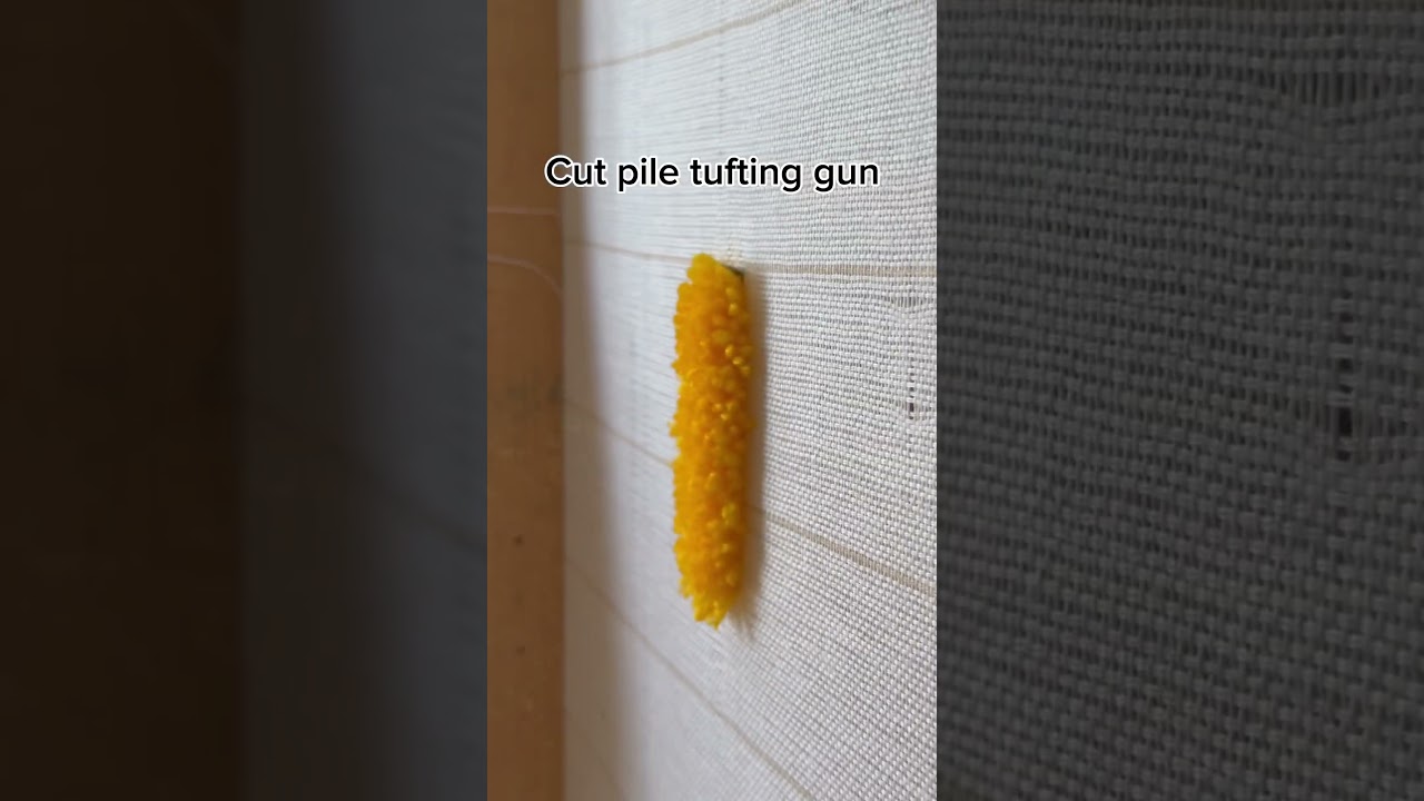 I use gun with pile height 1,5cm/0,6&rdquo; #diy #tufting #rugmaking #rug