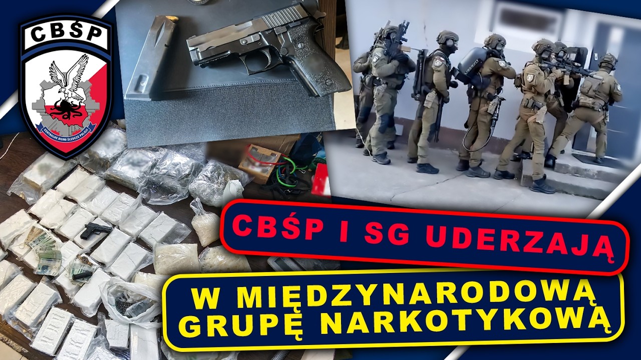CBŚP i SG uderzają w międzynarodową grupę narkotykową