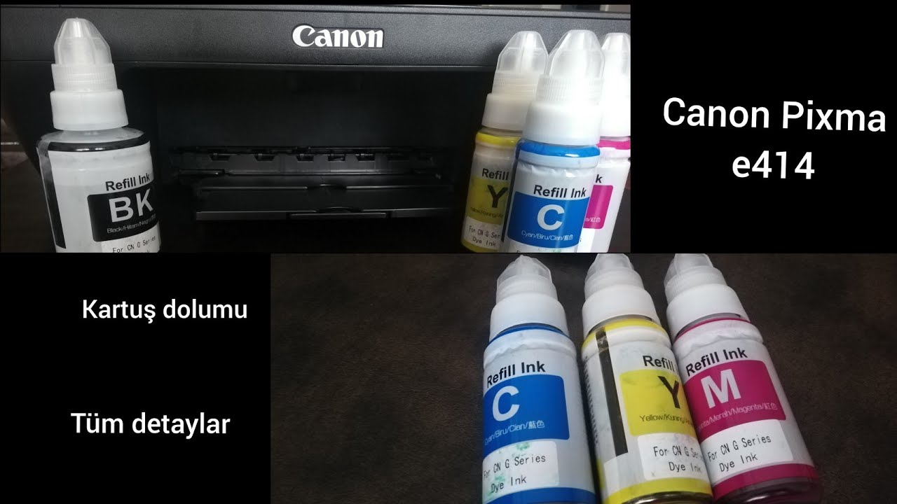 Canon Pixma e414 kartuş dolumu | Tüm detayları anlattım
