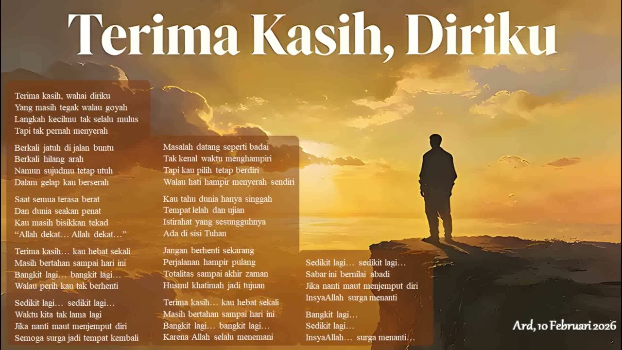 Terima Kasih, Diriku