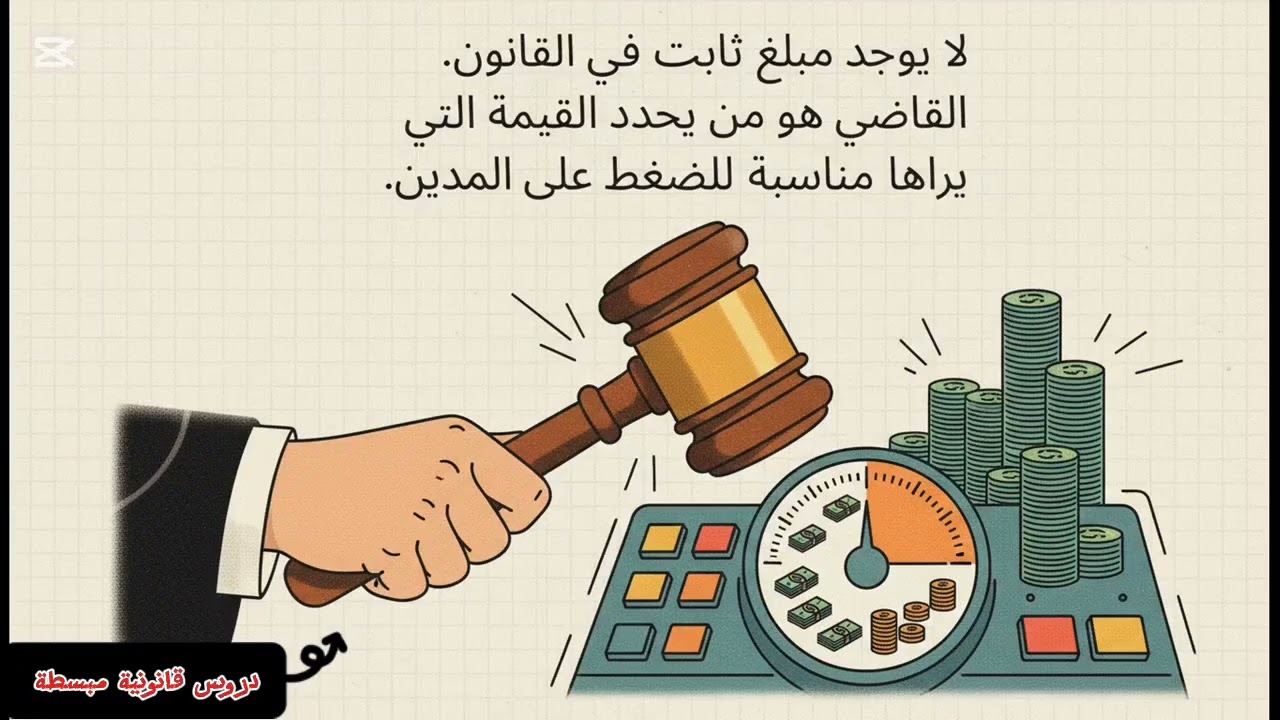 الغرامة التهديدية ببساطة | متى يحكم بها القاضي؟ ولماذا تُعد سلاحًا فعالًا في التنفيذ الجبري؟