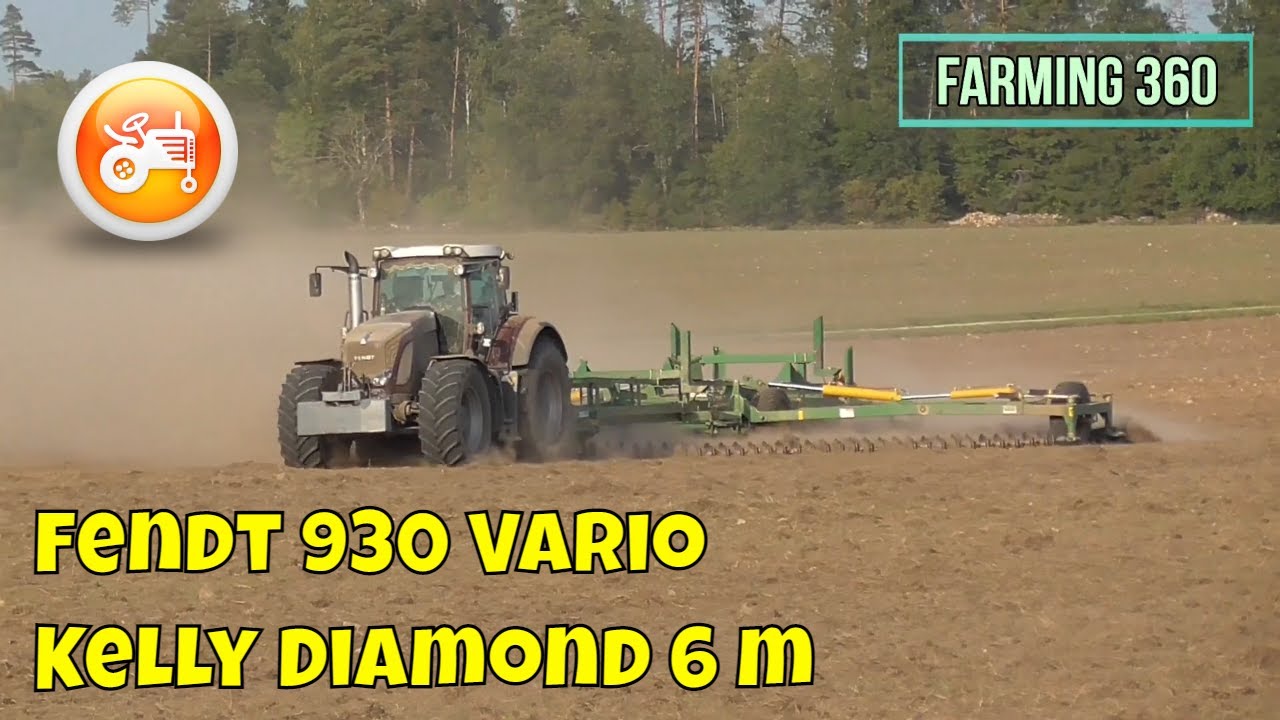Fendt 930 Vario with Kelly chain disc harrow