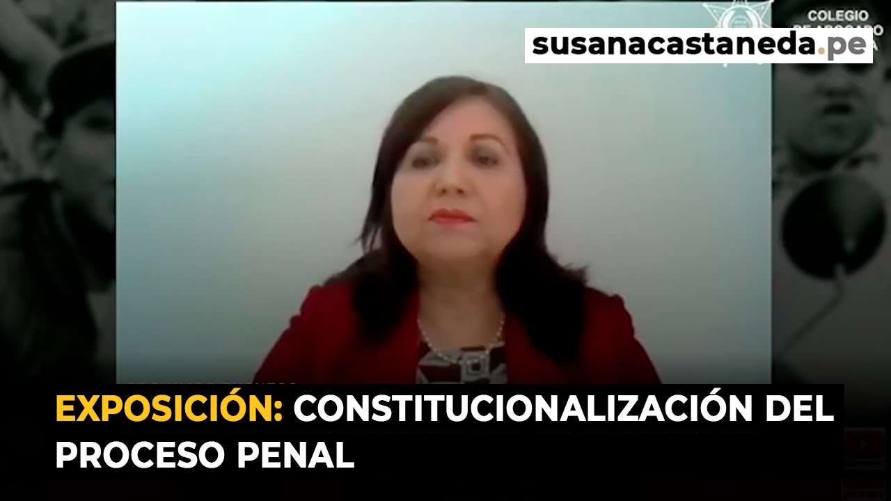 Constitucionalización del Proceso Penal | Susana Castañeda