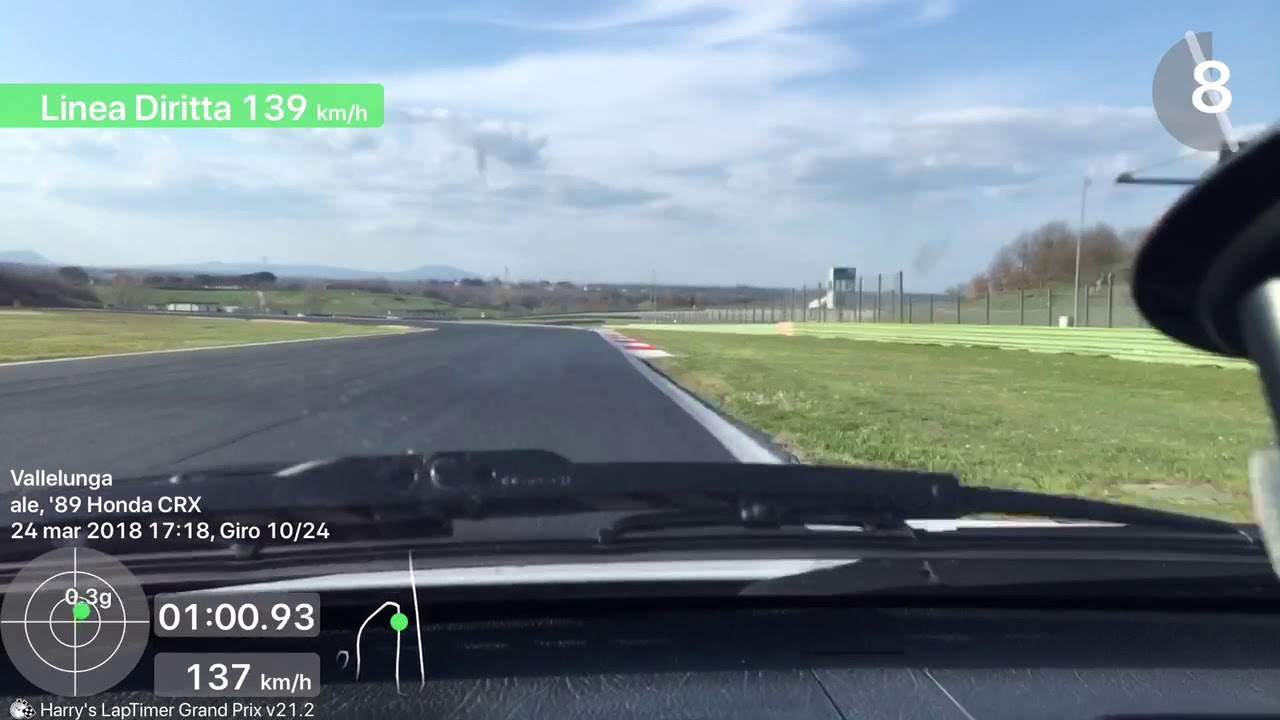 CRX Vallelunga 24/3/18 best lap