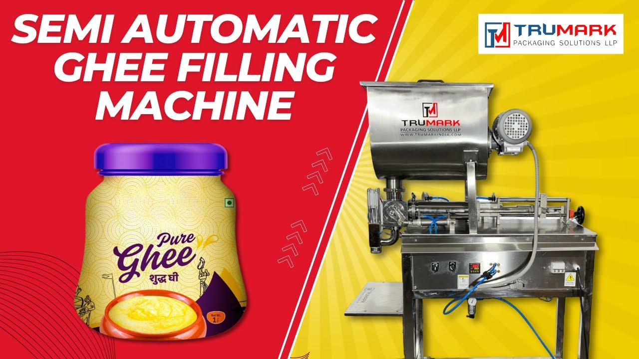 Semi automatic ghee filling machine
