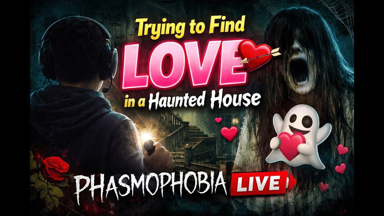 Trying to Find Love in a Haunted House 💘👻 | Phasmophobia Live #phasmophobia #phasmophobiagameplay